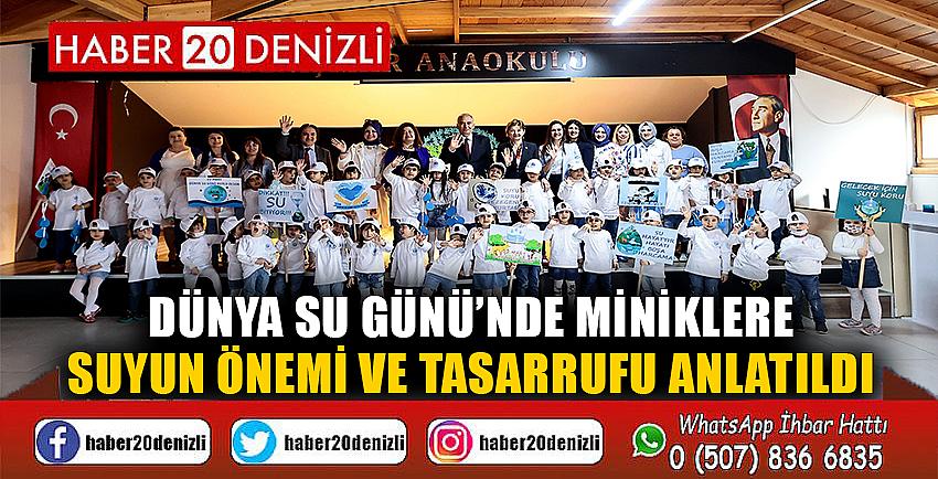 Dünya Su Günü’nde miniklere suyun önemi ve tasarrufu anlatıldı