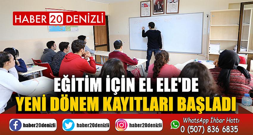 Eğitim İçin El Ele'de yeni dönem kayıtları başladı