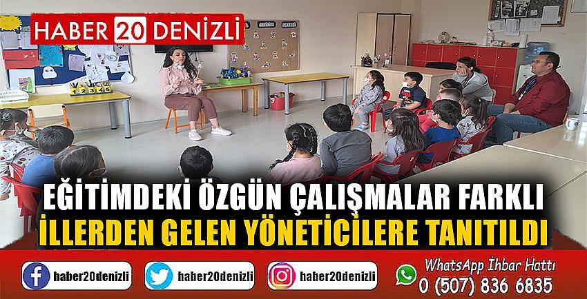 Eğitimdeki özgün çalışmalar farklı illerden gelen yöneticilere tanıtıldı