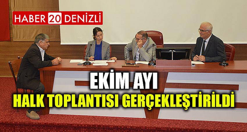 Ekim Ayı Halk Toplantısı Gerçekleştirildi