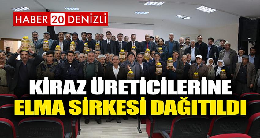 Kiraz Üreticilerine Elma Sirkesi Dağıtıldı