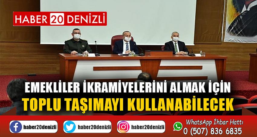 Emekliler ikramiyelerini almak için toplu taşımayı kullanabilecek