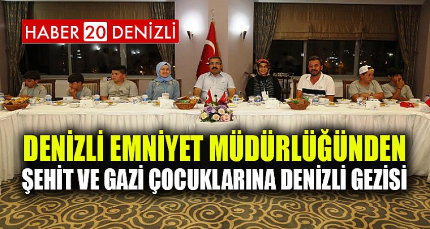 Denizli Emniyet Müdürlüğünden Şehit ve Gazi Çocuklarına Denizli Gezisi