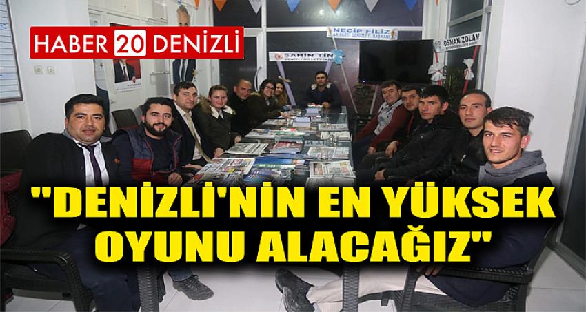 ''DENİZLİ'NİN EN YÜKSEK OYUNU ALACAĞIZ''