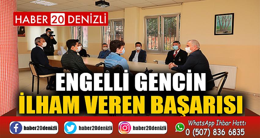 Engelli gencin ilham veren başarısı