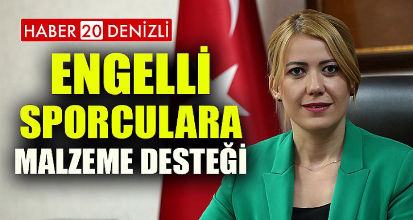 ENGELLİ SPORCULARA MALZEME DESTEĞİ