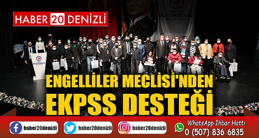 Engelliler Meclisi'nden EKPSS desteği