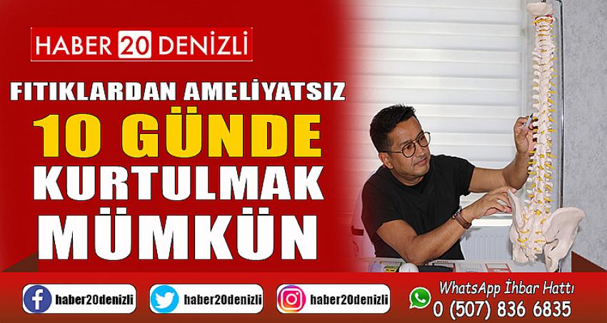 Fıtıklardan ameliyatsız 10 günde kurtulmak mümkün