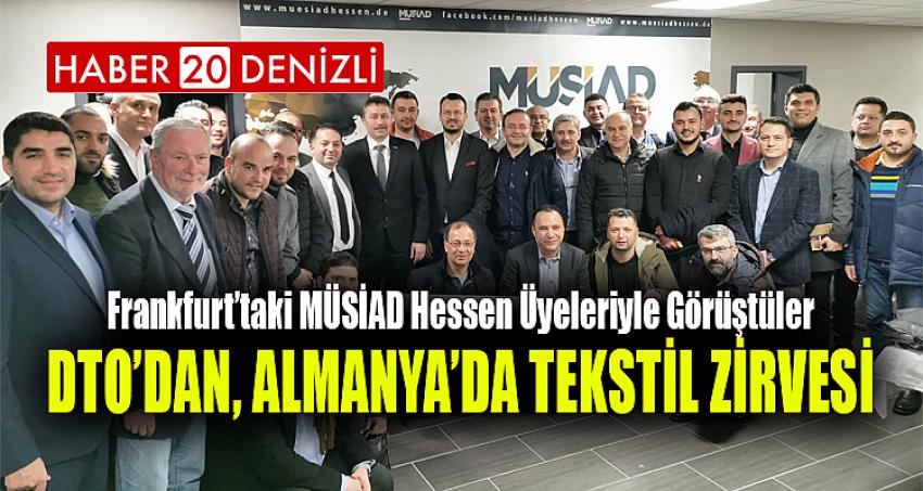 DTO’DAN, ALMANYA’DA TEKSTİL ZİRVESİ