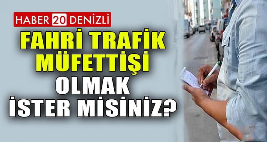 FAHRİ TRAFİK MÜFETTİŞİ OLMAK İSTER MİSİNİZ?