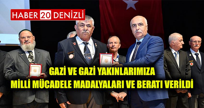 Gazi ve Gazi Yakınlarımıza Milli Mücadele Madalyaları ve Beratı Verildi