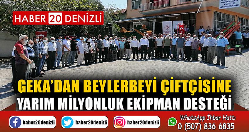 GEKA’dan Beylerbeyi çiftçisine yarım milyonluk ekipman desteği