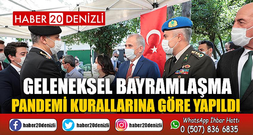 Geleneksel bayramlaşma pandemi kurallarına göre yapıldı 