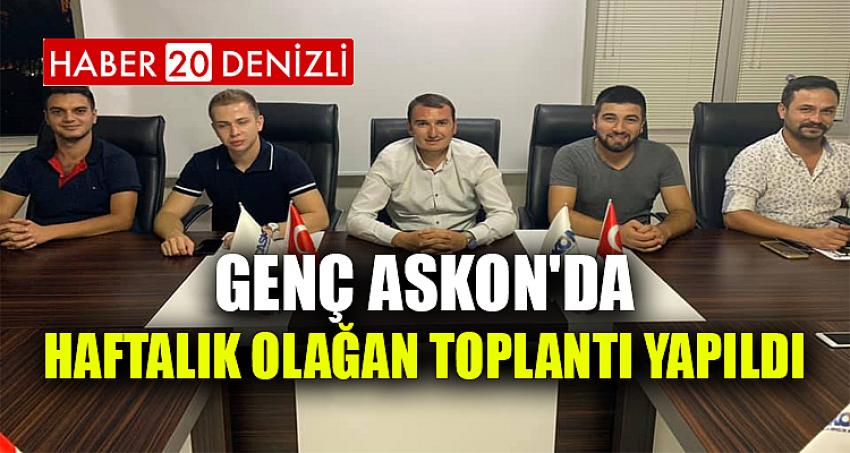 GENÇ ASKON'DA HAFTALIK OLAĞAN TOPLANTI YAPILDI