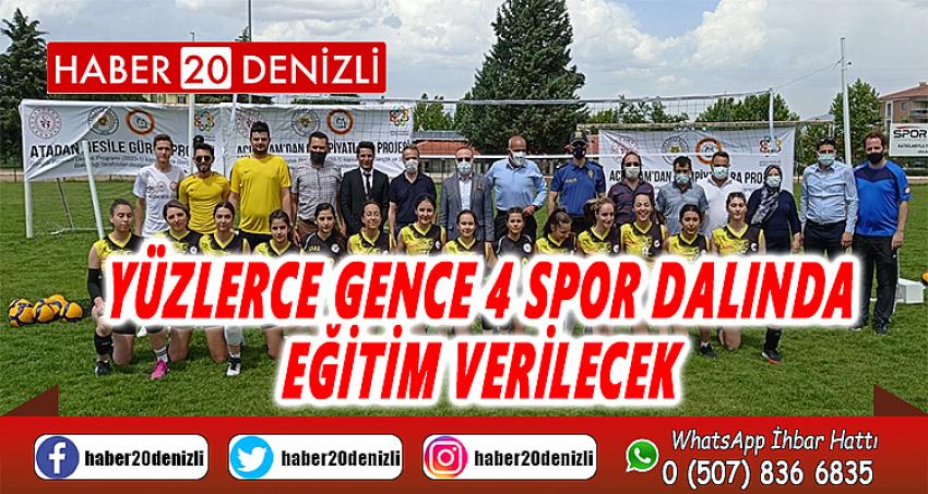 Yüzlerce gence 4 spor dalında eğitim verilecek