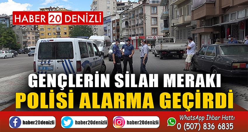 Gençlerin silah merakı polisi alarma geçirdi