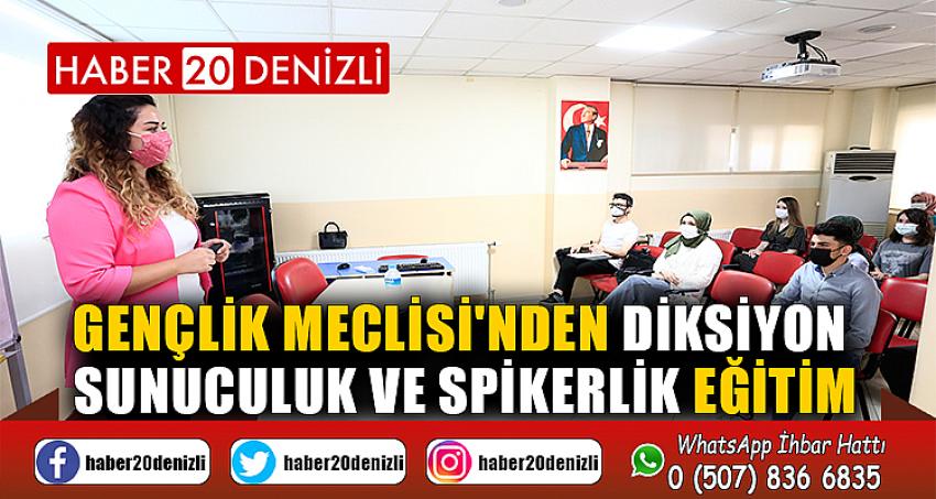 Gençlik Meclisi'nden diksiyon, sunuculuk ve spikerlik eğitimi