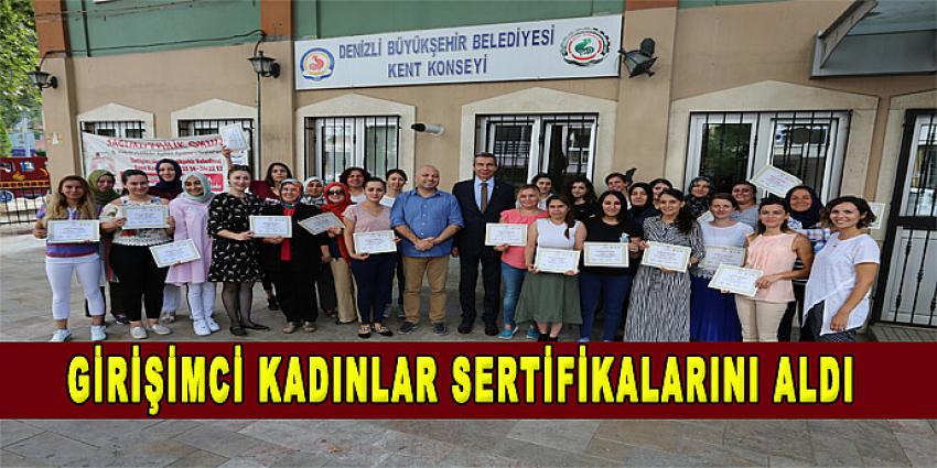 Girişimci Kadınlar Sertifikalarını Aldı