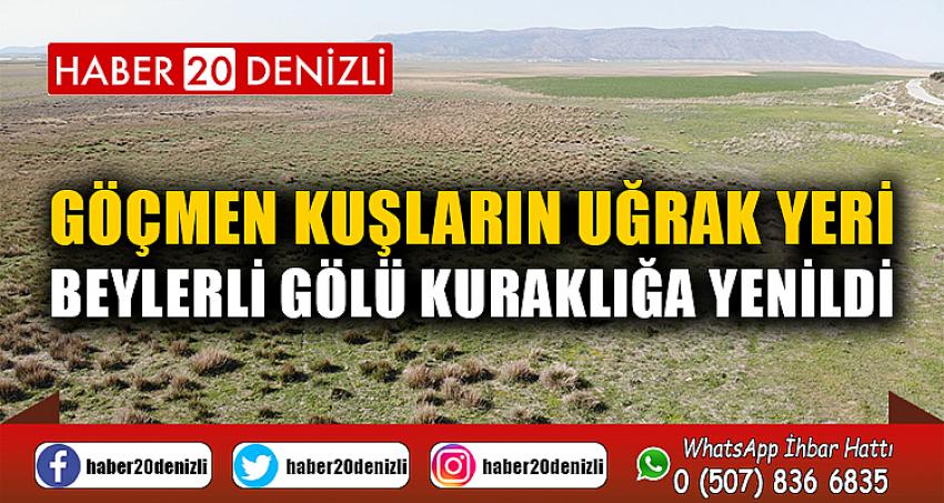 Göçmen kuşların uğrak yeri Beylerli Gölü kuraklığa yenildi