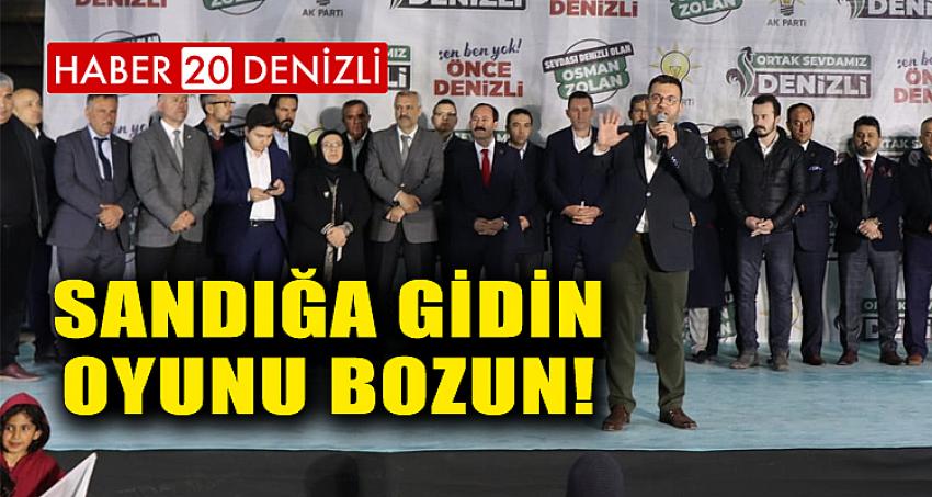 SANDIĞA GİDİN OYUNU BOZUN!