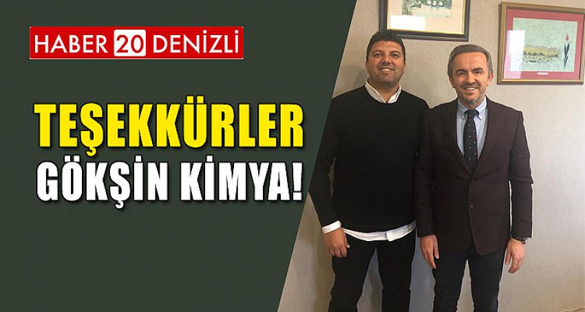 TEŞEKKÜRLER GÖKŞİN KİMYA!