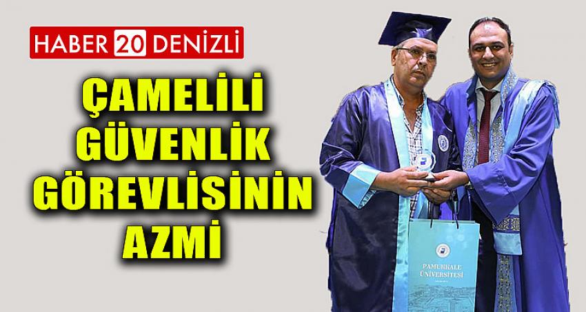 Çamelili Güvenlik Görevlisinin Azmi