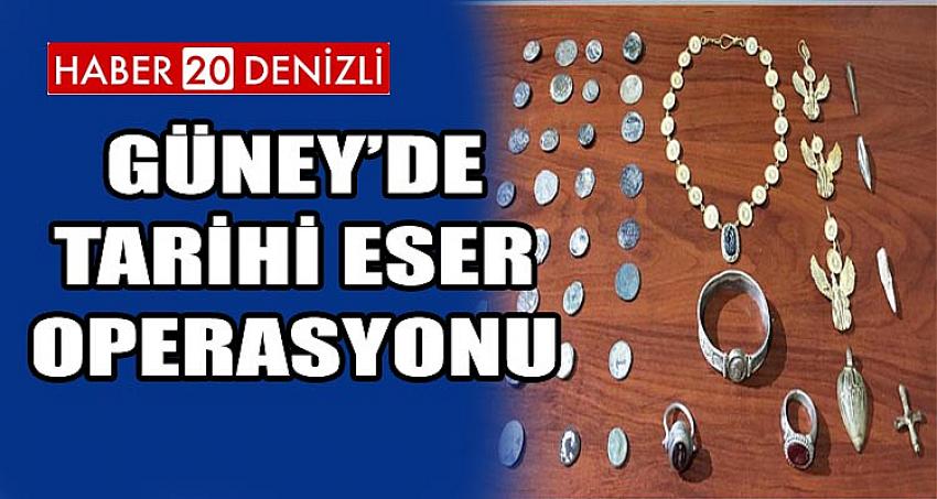 GÜNEY’DE TARİHİ ESER OPERASYONU