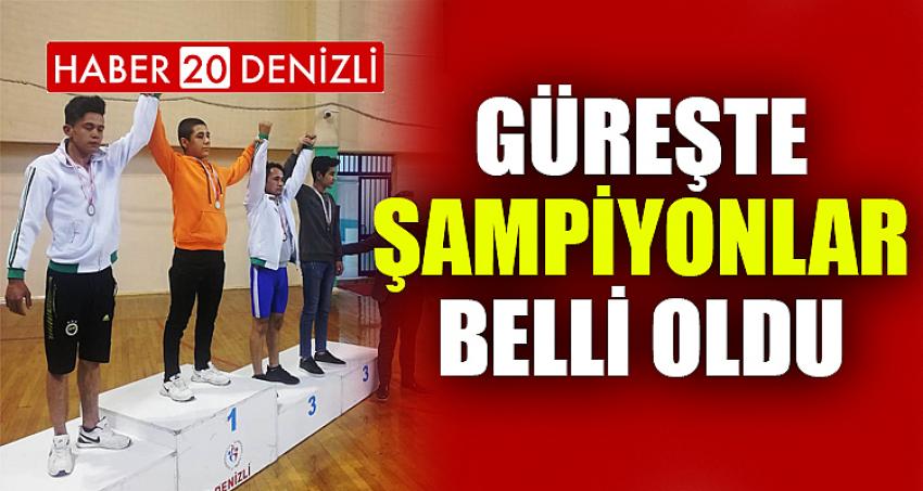 GÜREŞTE ŞAMPİYONLAR BELLİ OLDU