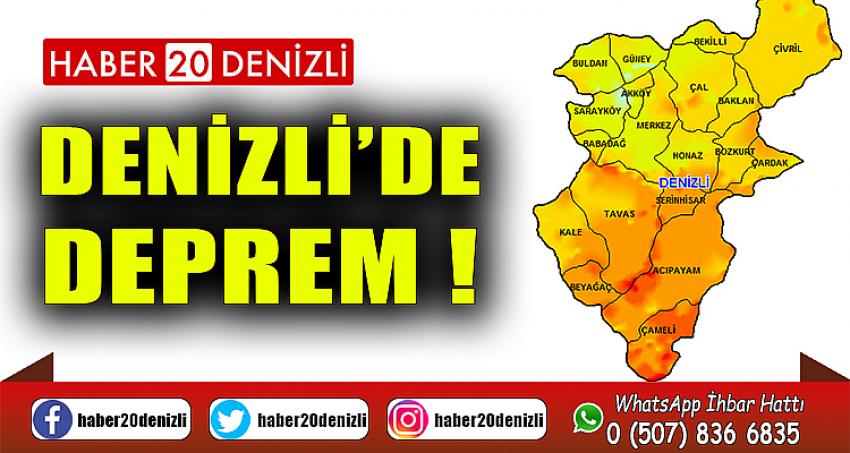 DENİZLİ GÜNE DEPREMLE UYANDI 