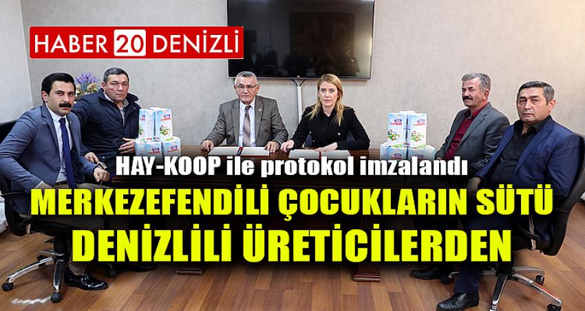 MERKEZEFENDİLİ ÇOCUKLARIN SÜTÜ DENİZLİLİ ÜRETİCİLERDEN