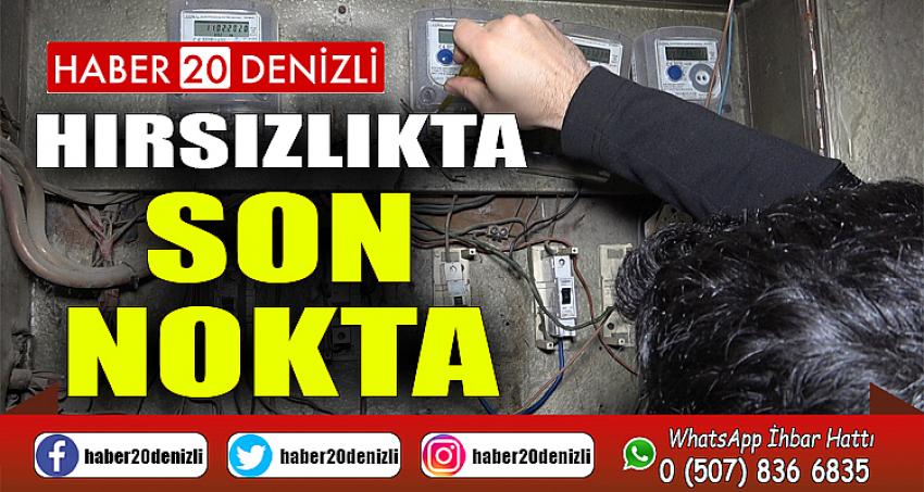 Elektrik akımı bağlı sayacı çaldılar