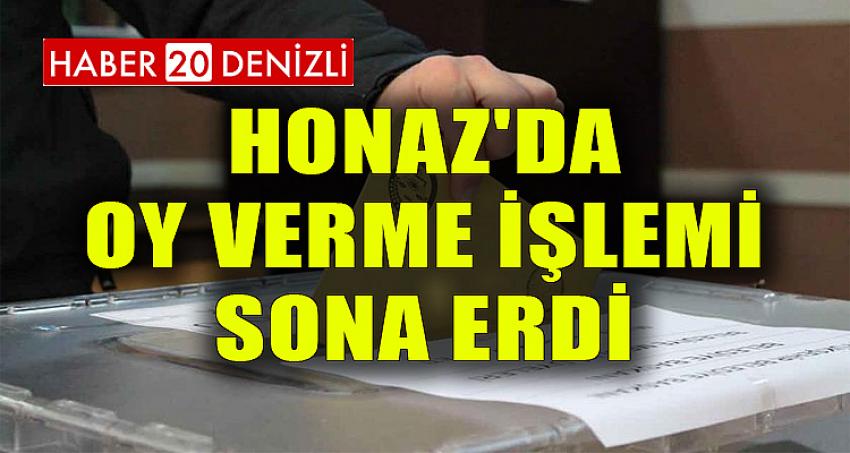 HONAZ'DA OY VERME İŞLEMİ SONA ERDİ