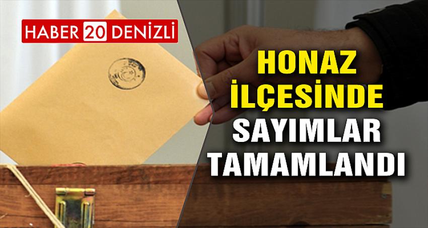 HONAZ'DA SAYIMLAR TAMAMLANDI