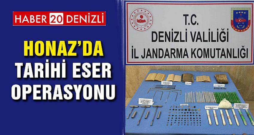 HONAZ’DA TARİHİ ESER OPERASYONU