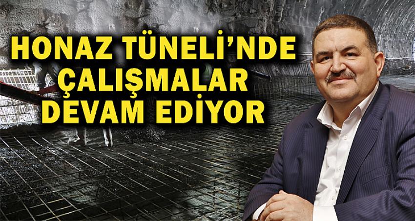 HONAZ TÜNELİNDE ÇALIŞMALAR DEVAM EDİYOR