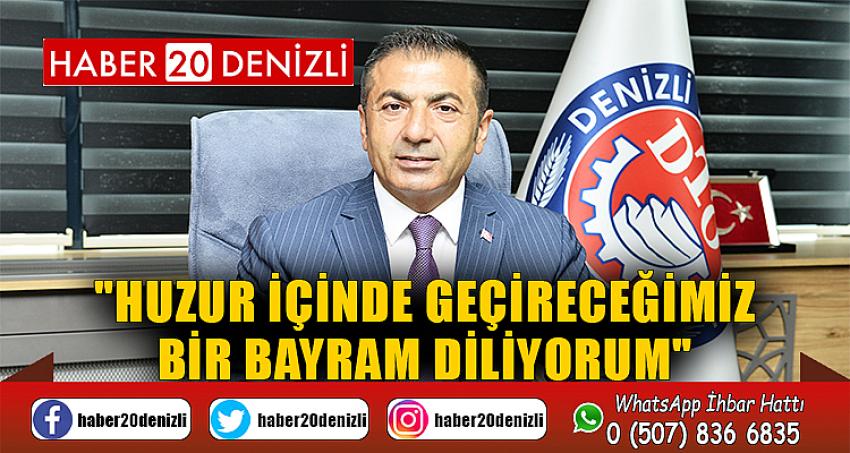 DTO Başkanı Erdoğan, Halkın Ramazan Bayramı'nı kutladı