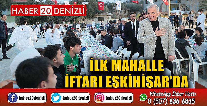 İlk mahalle iftarı Eskihisar’da