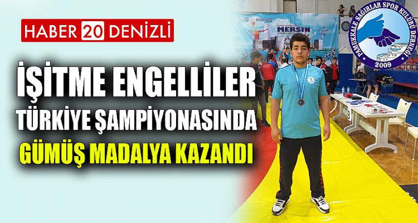 İŞİTME ENGELLİLER TÜRKİYE ŞAMPİYONASINDA GÜMÜŞ MADALYA KAZANDI