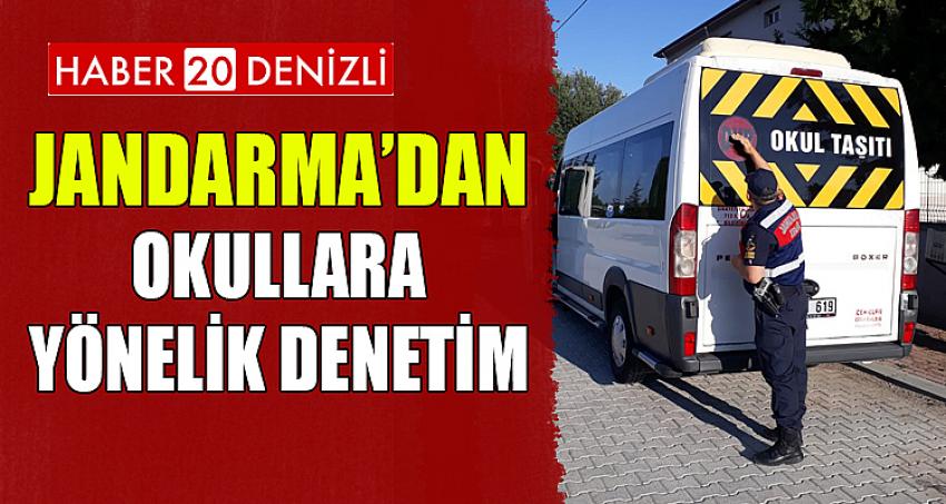 JANDARMA’DAN OKUL SERVİS ARAÇLARINA VE OKUL ÇEVRESİNE YÖNELİK DENETİM