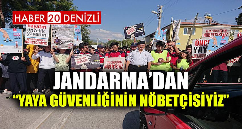 JANDARMA’DAN “YAYA GÜVENLİĞİNİN NÖBETÇİSİYİZ” ETKİNLİĞİ