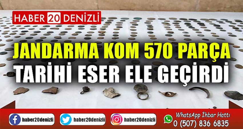 Jandarma KOM 570 parça tarihi eser ele geçirdi