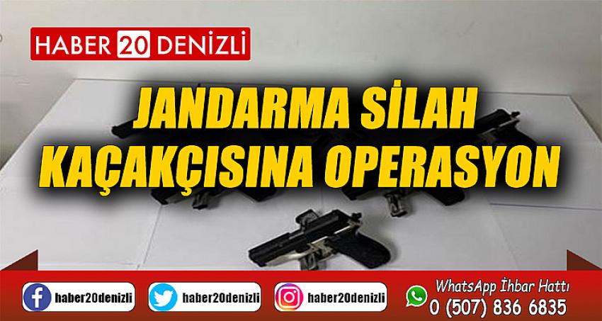 Jandarma silah kaçakçısına operasyon