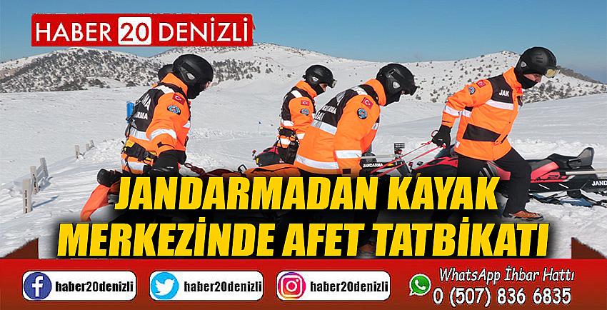 Jandarmadan kayak merkezinde afet tatbikatı