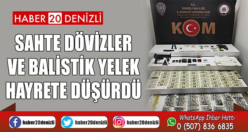 Kaçakçılık operasyonunda sahte dövizler ve balistik yelek hayrete düşürdü