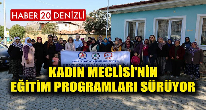 Kadın Meclisi'nin eğitim programları sürüyor