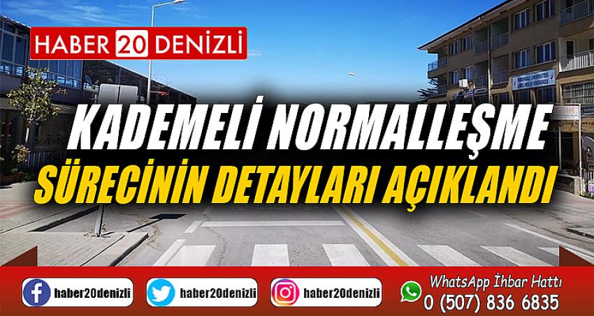 Kademeli normalleşme sürecinin detayları açıklandı