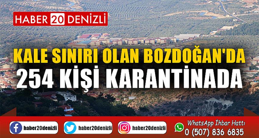 Kale Sınırı Olan Bozdoğan'da 254 Kişi Karantinada