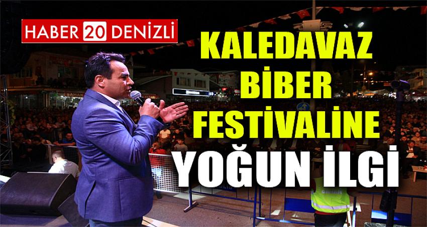 KALEDAVAZ BİBER FESTİVALİNE YOĞUN İLGİ