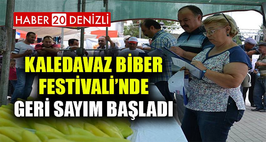 Kaledavaz Biber Festivalinde Geri Sayım Başladı