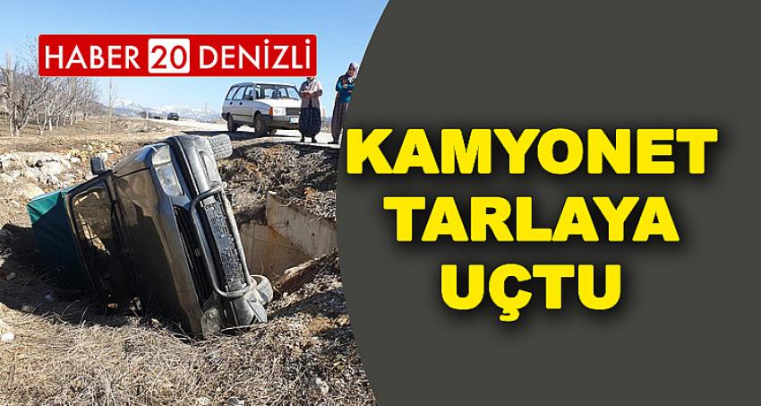 Kamyonet Tarlaya Uçtu